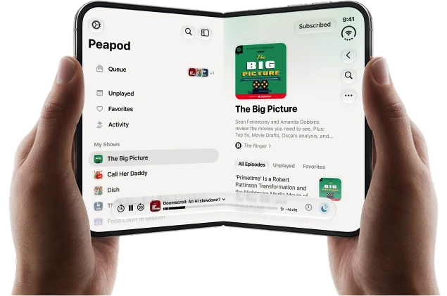 Peapod on iPhone Duo